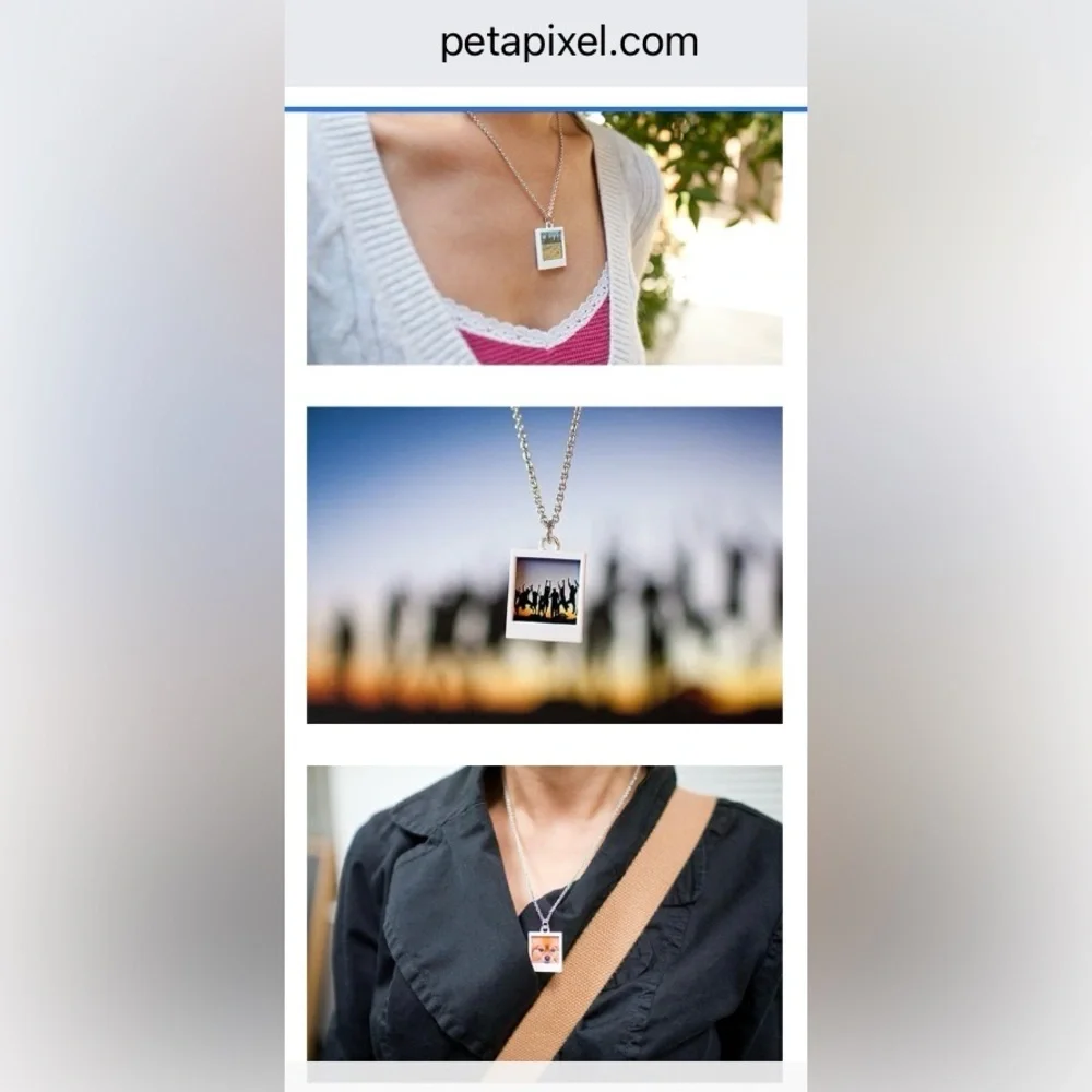 NWT 132 Total PETAPIXEL Instant‎ Photo Pendant Necklaces Individually Wrapped